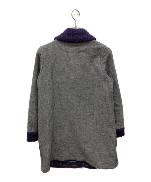 M.&KYOKO（エムアンドキョウコ）M.&KYOKO (エムアンドキョウコ) シルク混リバーシブルコート グレー サイズ:1の古着・服飾アイテム