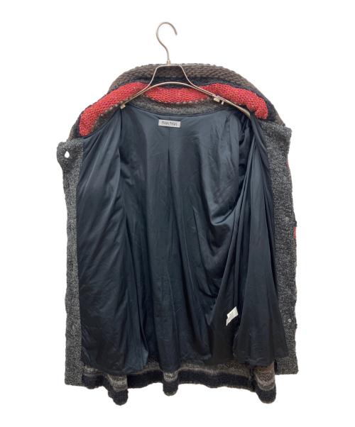 FUGA FUGA（フーガフーガ）FUGA FUGA (フーガフーガ) シルク混ボーダーニットコート ブラック サイズ:FREEの古着・服飾アイテム
