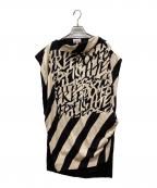 Vivienne Westwood RED LABELヴィヴィアンウエストウッドレッドレーベル）の古着「ノースリーブワンピース」｜ブラック×ベージュ