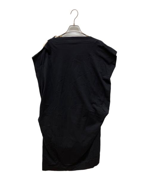 Vivienne Westwood RED LABEL（ヴィヴィアンウエストウッドレッドレーベル）Vivienne Westwood RED LABEL (ヴィヴィアンウエストウッドレッドレーベル) ノースリーブワンピース ブラック×ベージュ サイズ:2の古着・服飾アイテム