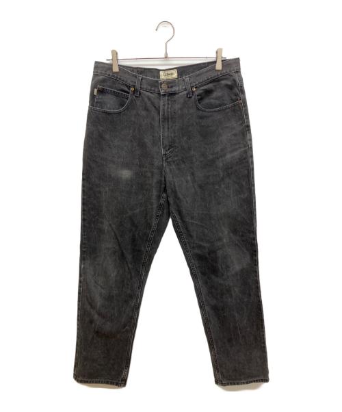 L.L.Bean（エルエルビーン）L.L.Bean (エルエルビーン) ブラックテーパードデニムパンツ ブラック サイズ:W36の古着・服飾アイテム