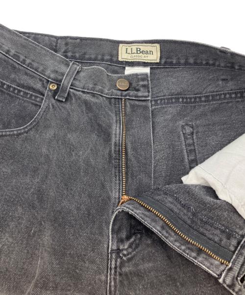 L.L.Bean（エルエルビーン）L.L.Bean (エルエルビーン) ブラックテーパードデニムパンツ ブラック サイズ:W36の古着・服飾アイテム