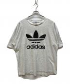 adidasアディダス）の古着「90's オリジナルス・トレフォイルロゴプリントTシャツ」｜グレー