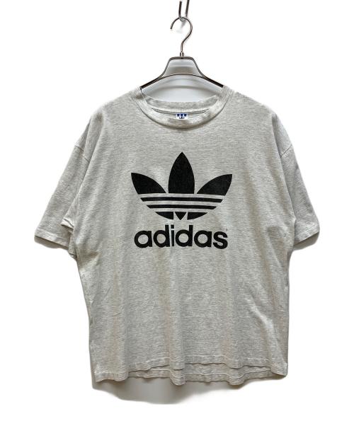 adidas（アディダス）adidas (アディダス) 90's オリジナルス・トレフォイルロゴプリントTシャツ グレー サイズ:XLの古着・服飾アイテム