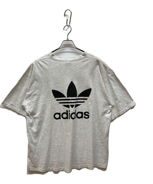 adidas（アディダス）adidas (アディダス) 90's オリジナルス・トレフォイルロゴプリントTシャツ グレー サイズ:XLの古着・服飾アイテム