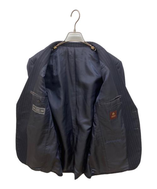 TAKEO KIKUCHI（タケオキクチ）TAKEO KIKUCHI (タケオキクチ) ストライプセットアップスーツ ネイビー サイズ:3の古着・服飾アイテム