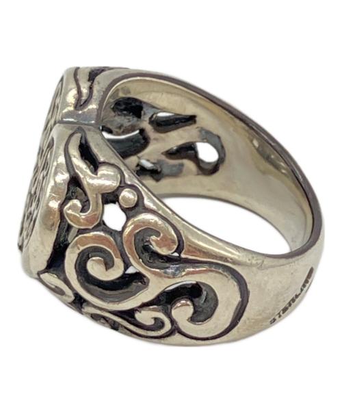 BILL WALL LEATHER（ビルウォールレザー）BILL WALL LEATHER (ビルウォールレザー) EXCLUSIVE　トライバルハート リング Medium シルバー サイズ:US-8　17号の古着・服飾アイテム