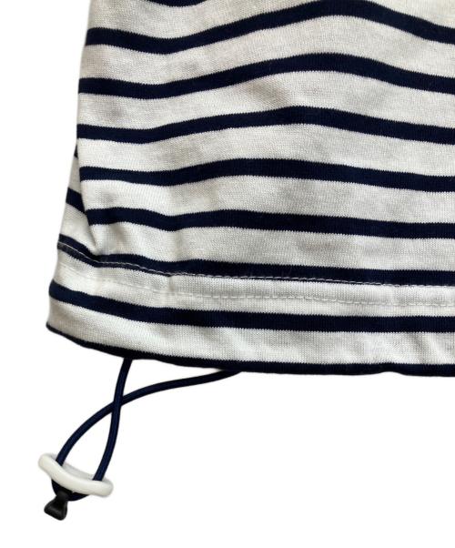 is-ness（イズネス）is-ness (イズネス) ボーダーTシャツ ホワイト サイズ:Lの古着・服飾アイテム