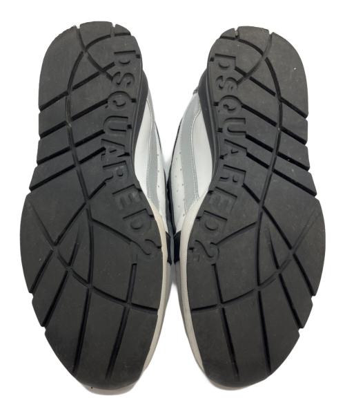 DSQUARED2（ディースクエアード）DSQUARED2 (ディースクエアード) ローカットスニーカー レザースニーカー ホワイト サイズ:39の古着・服飾アイテム