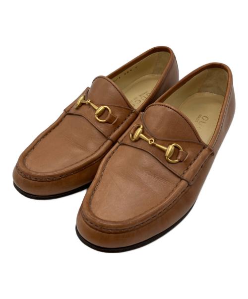 GUCCI（グッチ）GUCCI (グッチ) ホースビットローファー ブラウン サイズ:35 1/2の古着・服飾アイテム