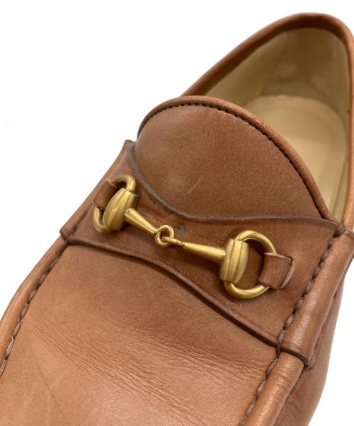 GUCCI（グッチ）GUCCI (グッチ) ホースビットローファー ブラウン サイズ:35 1/2の古着・服飾アイテム
