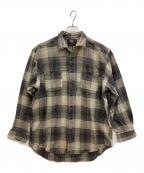 RRLダブルアールエル）の古着「チェックネルシャツ」｜ブラウン