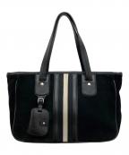 BALLYバリー）の古着「トレインスポッティングスエードハンドバッグ」｜ブラック