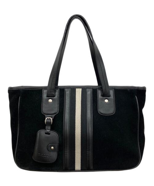 BALLY（バリー）BALLY (バリー) トレインスポッティングスエードハンドバッグ ブラックの古着・服飾アイテム