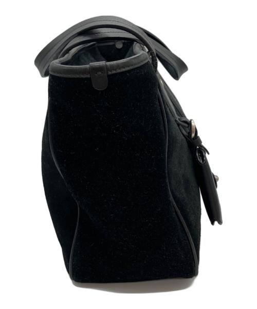 BALLY（バリー）BALLY (バリー) トレインスポッティングスエードハンドバッグ ブラックの古着・服飾アイテム