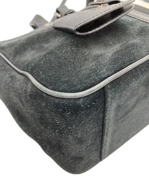 BALLY（バリー）BALLY (バリー) トレインスポッティングスエードハンドバッグ ブラックの古着・服飾アイテム