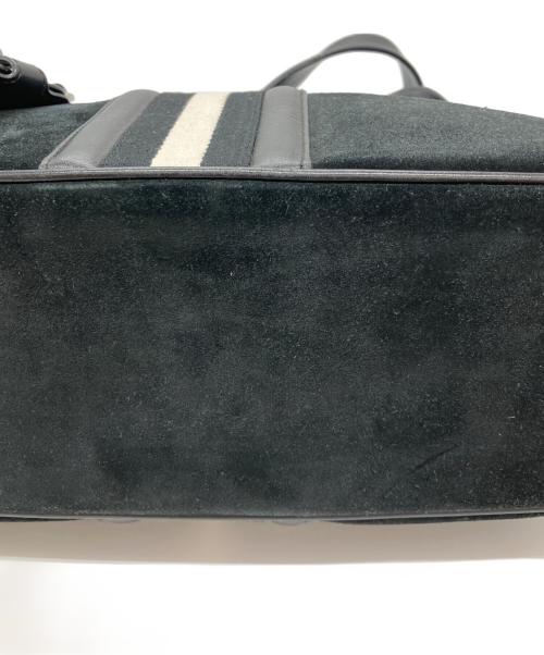BALLY（バリー）BALLY (バリー) トレインスポッティングスエードハンドバッグ ブラックの古着・服飾アイテム