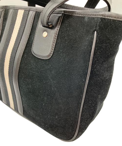 BALLY（バリー）BALLY (バリー) トレインスポッティングスエードハンドバッグ ブラックの古着・服飾アイテム