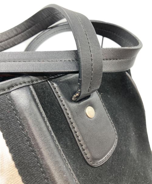 BALLY（バリー）BALLY (バリー) トレインスポッティングスエードハンドバッグ ブラックの古着・服飾アイテム