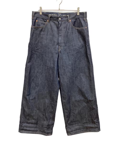 45R（フォーティファイブ・アール）45R (フォーティファイブ・アール) ライ麦デニムのバチ比女 インディゴ サイズ:34の古着・服飾アイテム
