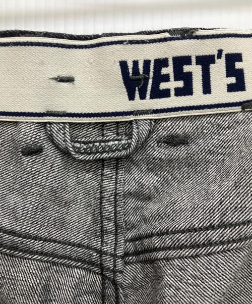 WESTOVERALLS（ウエストオーバーオールズ）WESTOVERALLS (ウエストオーバーオールズ) PAY DAY (ペイデイ) コラボブラックデニムパンツ ブラック サイズ:Sの古着・服飾アイテム