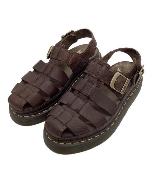 Dr.Martens（ドクターマーチン）Dr.Martens (ドクターマーチン) WRENLIE　フィッシャーマンサンダル ブラウン サイズ:UK6の古着・服飾アイテム