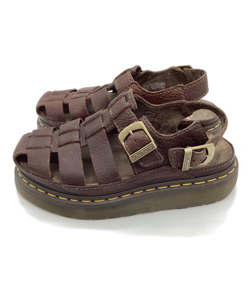 Dr.Martens（ドクターマーチン）Dr.Martens (ドクターマーチン) WRENLIE　フィッシャーマンサンダル ブラウン サイズ:UK6の古着・服飾アイテム