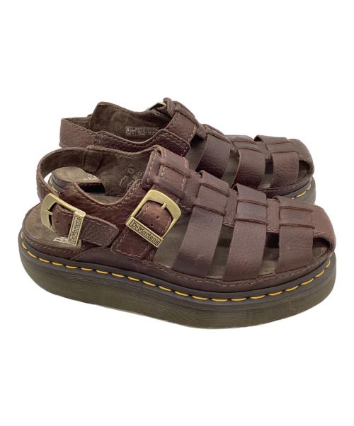 Dr.Martens（ドクターマーチン）Dr.Martens (ドクターマーチン) WRENLIE　フィッシャーマンサンダル ブラウン サイズ:UK6の古着・服飾アイテム