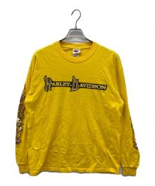 HARLEY-DAVIDSON（ハーレーダビッドソン）の古着「プリントTシャツ」｜イエロー