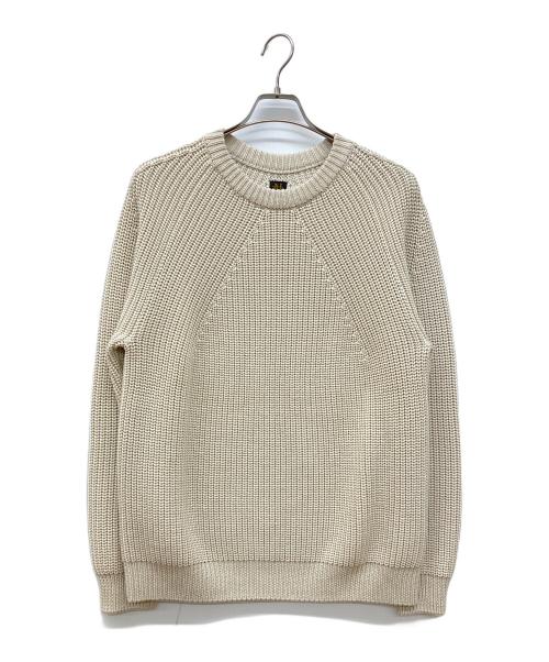 BATONER（バトナ―）BATONER (バトナ―) シグネチャークルーネックニット アイボリー サイズ:2の古着・服飾アイテム