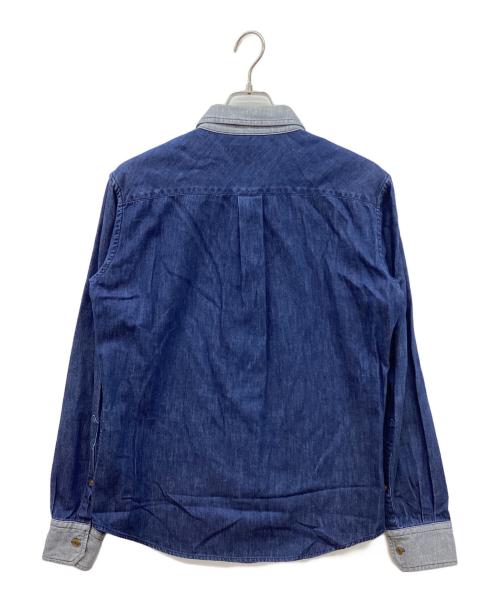 Vivienne Westwood man（ヴィヴィアン ウェストウッド マン）Vivienne Westwood man (ヴィヴィアン ウェストウッド マン) オーブ刺繍シャツ インディゴ サイズ:46の古着・服飾アイテム