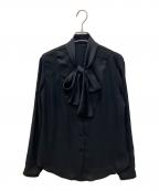 LANVIN COLLECTIONランバンコレクション）の古着「ボウタイブラウス」｜ブラック