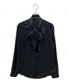 LANVIN COLLECTION（ランバンコレクション）の古着「ボウタイブラウス」｜ブラック