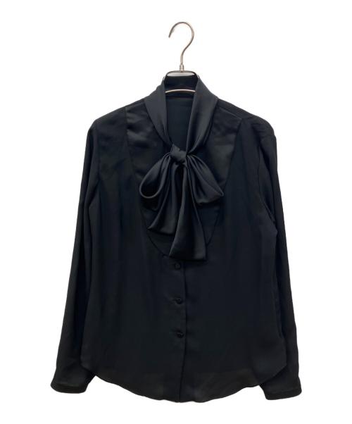 LANVIN COLLECTION（ランバンコレクション）LANVIN COLLECTION (ランバンコレクション) ボウタイブラウス ブラック サイズ:40の古着・服飾アイテム