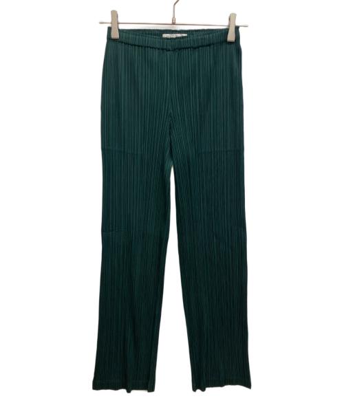 PLEATS PLEASE（プリーツプリーズ）PLEATS PLEASE (プリーツプリーズ) プリーツパンツ グリーン サイズ:1の古着・服飾アイテム