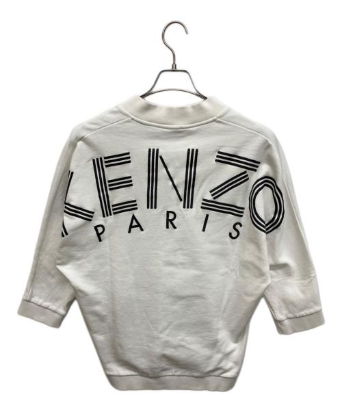 KENZO（ケンゾー）KENZO (ケンゾー) カットオフフリンジブラウジングカットソー ホワイト サイズ:Sの古着・服飾アイテム