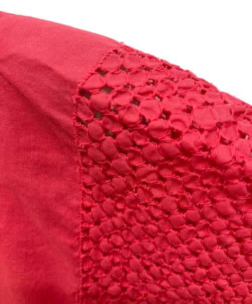 me ISSEY MIYAKE（ミーイッセイ ミヤケ）me ISSEY MIYAKE (ミーイッセイ ミヤケ) ノースリーブカットソー レッド サイズ:記載なしの古着・服飾アイテム