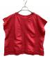 me ISSEY MIYAKE（ミーイッセイ ミヤケ）の古着「ノースリーブカットソー」｜レッド