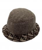 FENDIフェンディ）の古着「シャギーウールバケットハット」｜ブラウン