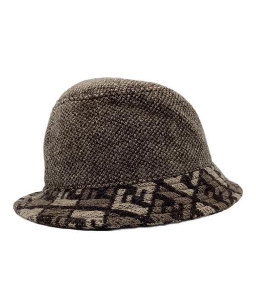 FENDI（フェンディ）FENDI (フェンディ) シャギーウールバケットハット ブラウンの古着・服飾アイテム