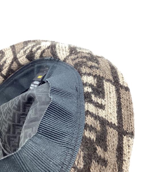 FENDI（フェンディ）FENDI (フェンディ) シャギーウールバケットハット ブラウンの古着・服飾アイテム
