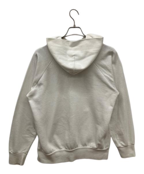 Champion（チャンピオン）Champion (チャンピオン) ラグランプルオーバーパーカー　LOYOLA CHICAGO　トリコタグ ホワイト サイズ:Lの古着・服飾アイテム