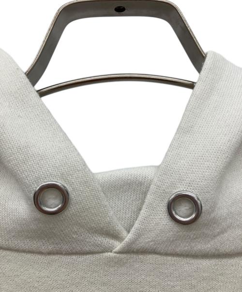 Champion（チャンピオン）Champion (チャンピオン) ラグランプルオーバーパーカー　LOYOLA CHICAGO　トリコタグ ホワイト サイズ:Lの古着・服飾アイテム