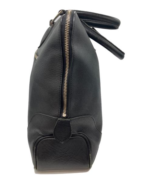 PELLE MORBIDA（ペッレモルビダ）PELLE MORBIDA (ペッレモルビダ) レザーハンドバッグ ブラックの古着・服飾アイテム