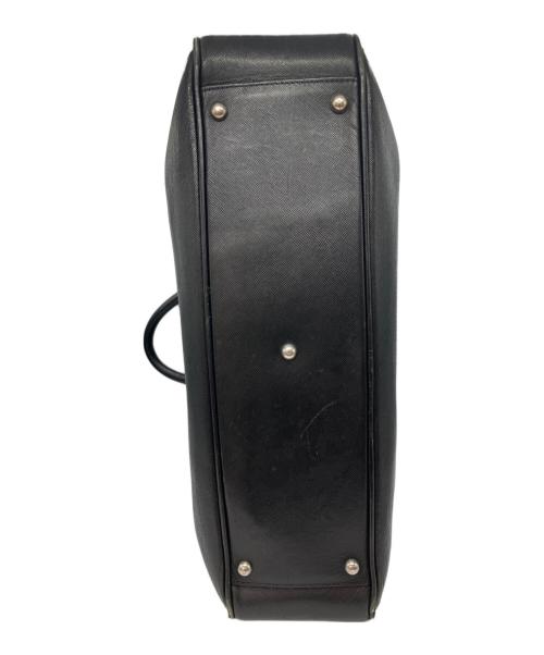 PELLE MORBIDA（ペッレモルビダ）PELLE MORBIDA (ペッレモルビダ) レザーハンドバッグ ブラックの古着・服飾アイテム
