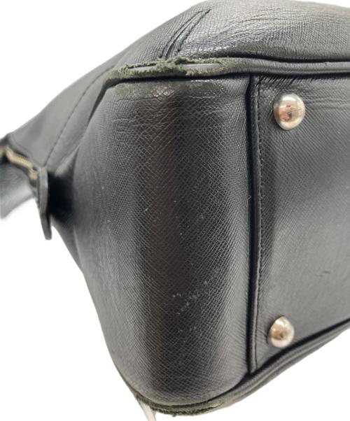PELLE MORBIDA（ペッレモルビダ）PELLE MORBIDA (ペッレモルビダ) レザーハンドバッグ ブラックの古着・服飾アイテム