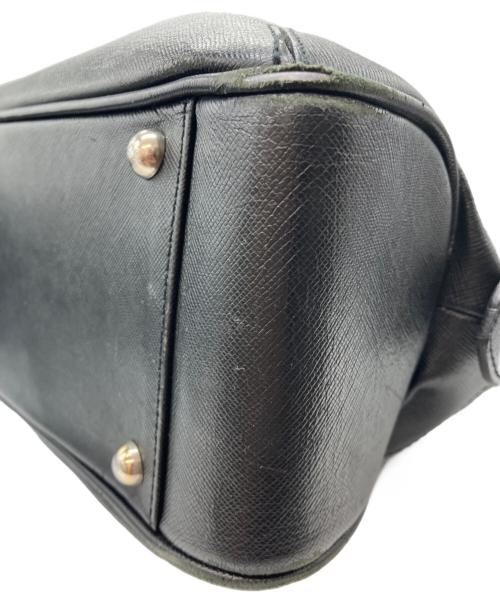 PELLE MORBIDA（ペッレモルビダ）PELLE MORBIDA (ペッレモルビダ) レザーハンドバッグ ブラックの古着・服飾アイテム