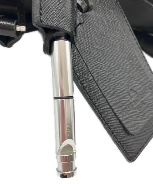 PELLE MORBIDA（ペッレモルビダ）PELLE MORBIDA (ペッレモルビダ) レザーハンドバッグ ブラックの古着・服飾アイテム