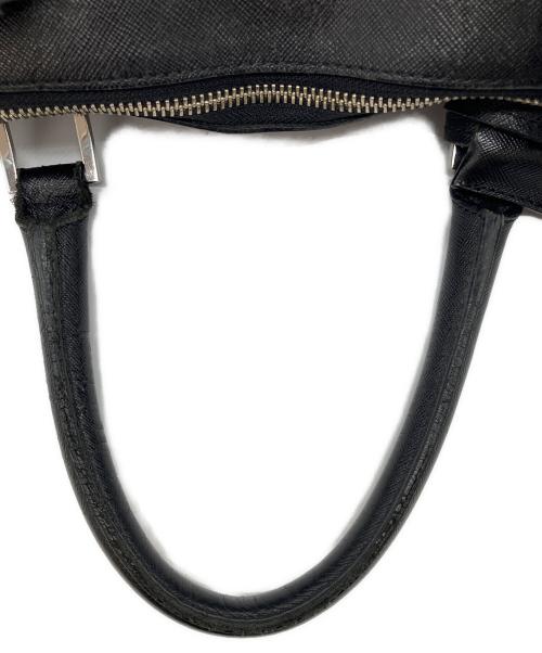 PELLE MORBIDA（ペッレモルビダ）PELLE MORBIDA (ペッレモルビダ) レザーハンドバッグ ブラックの古着・服飾アイテム