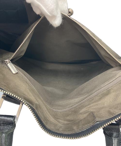 PELLE MORBIDA（ペッレモルビダ）PELLE MORBIDA (ペッレモルビダ) レザーハンドバッグ ブラックの古着・服飾アイテム